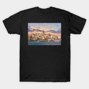 Galata Tower in Istanbul, Turkey T-Shirt